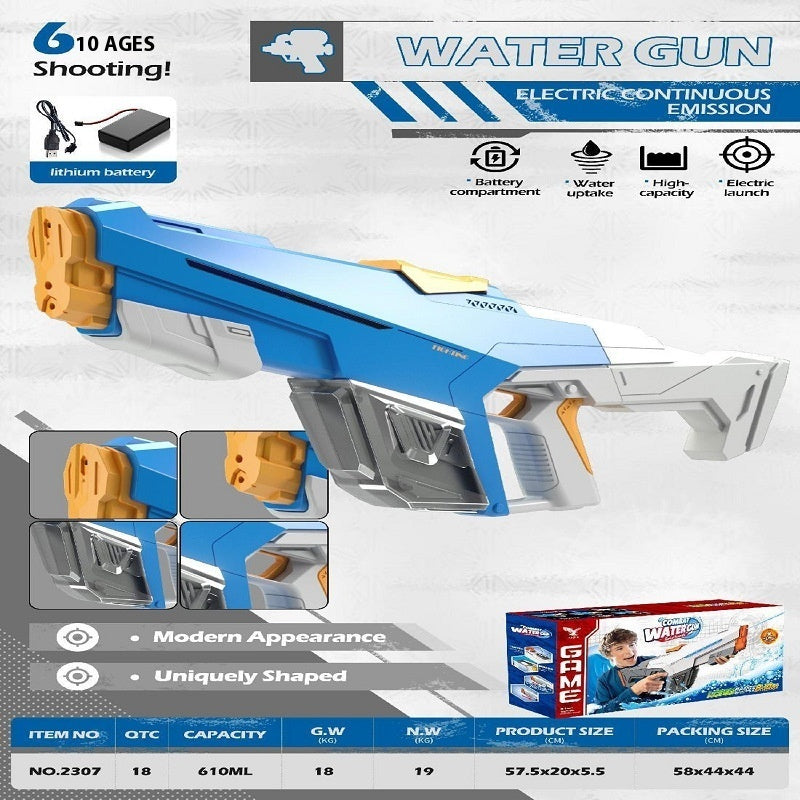 AMT Water Gun Toy One-click Long Range Water Gun - LJ Enterprise
